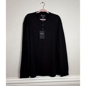 BYLT Premium Basics Comfort Long Sleeve Black Men's 2XL NWT Shirt
